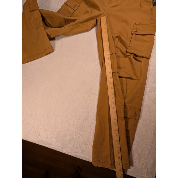 Wild Fable Womens High Rise Cargo Pants Tan Size Med L 31  Elastic Waist Pockets - Picture 8 of 10
